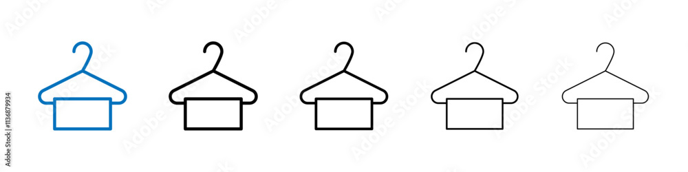 Poster hanger icon outline vector logo for web ui