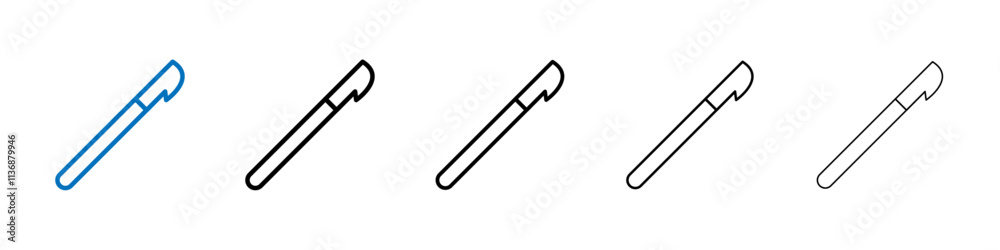 Poster Harpoon icon Outline vector logo for web ui
