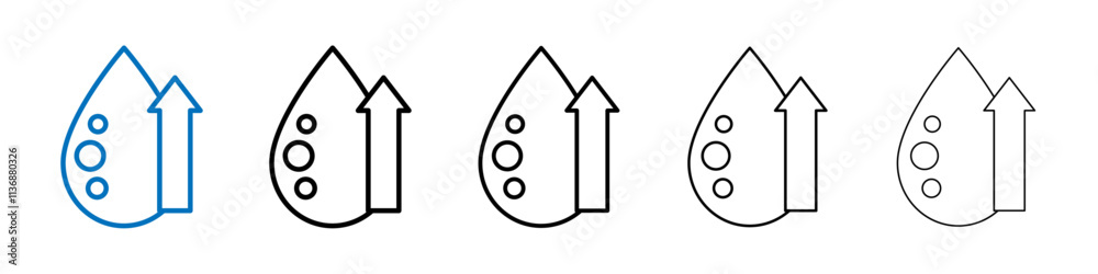 Poster high cholesterol icon outline vector logo for web ui