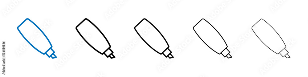 Poster Highlighter icon Outline vector logo for web ui
