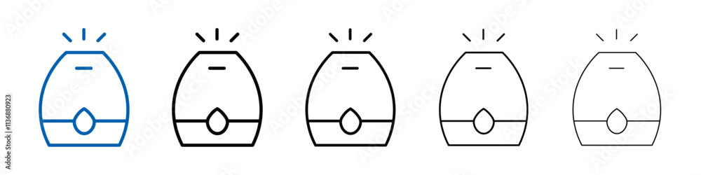 Poster Humidifier icon Outline vector logo for web ui