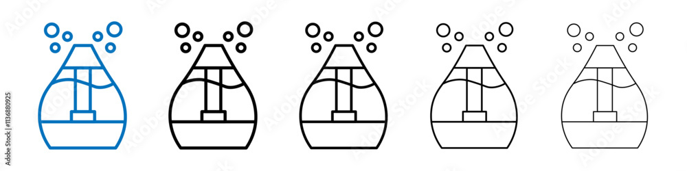Aufkleber humidifier icon outline vector logo for web ui