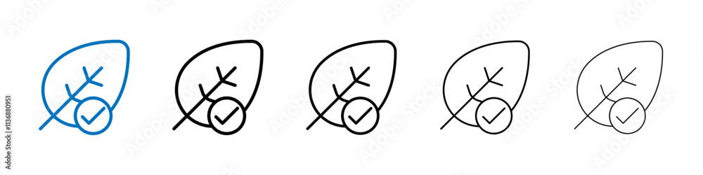 Poster hypoallergenic tested icon outline vector logo for web ui