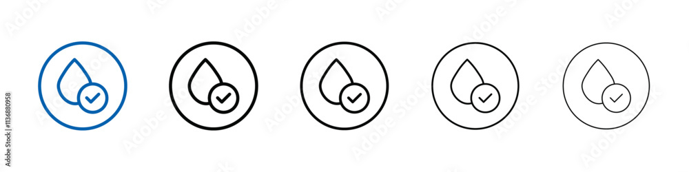 Poster hypoallergenic icon Outline vector logo for web ui