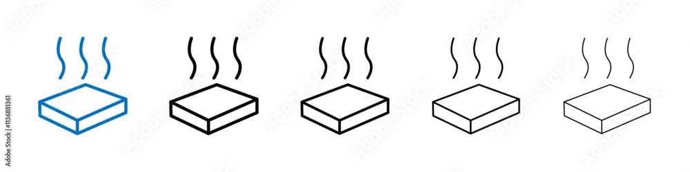Poster Insulation icon Outline vector logo for web ui