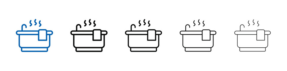 Jacuzzi icon Outline vector logo for web ui