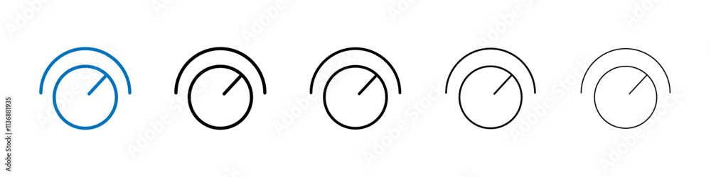 Aufkleber Knob icon Outline vector logo for web ui