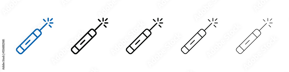 Poster laser icon outline vector logo for web ui