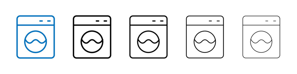 Laundry icon Outline vector logo for web ui