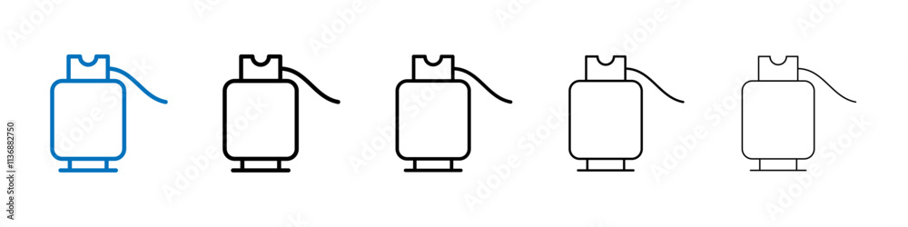 Poster LPG icon Outline vector logo for web ui