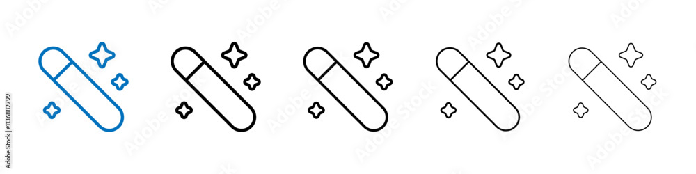 Poster Magic icon Outline vector logo for web ui