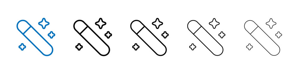 Magic icon Outline vector logo for web ui