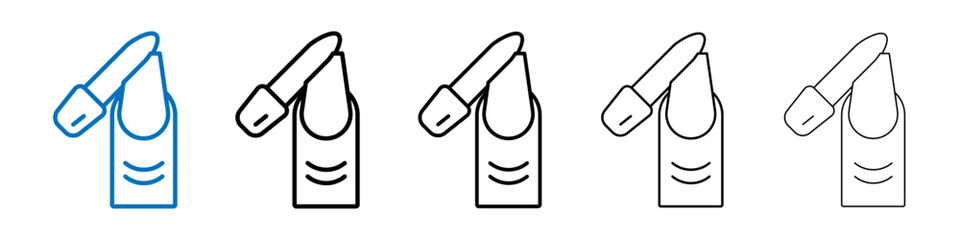 Manicure icon Outline vector logo for web ui