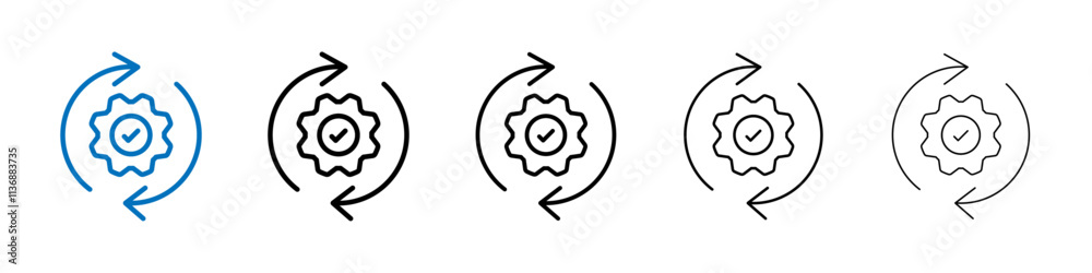 Poster Methodology icon Outline vector logo for web ui