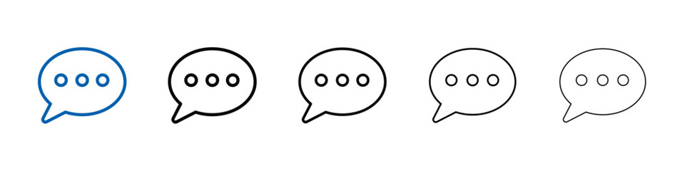 Messaging icon Outline vector logo for web ui