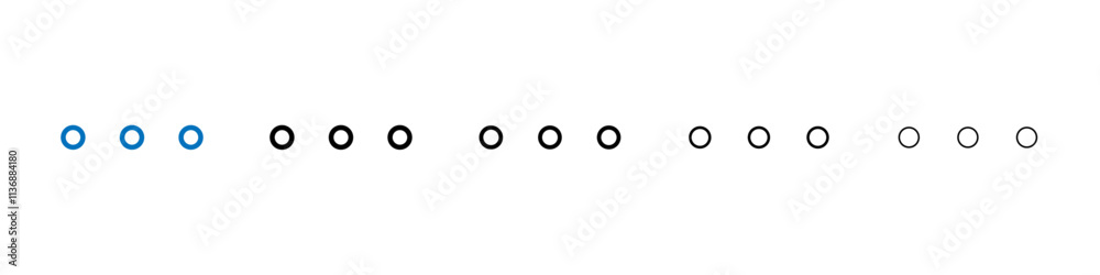 Aufkleber more icon outline vector logo for web ui