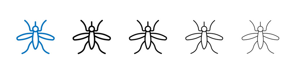 Mosquito icon Outline vector logo for web ui