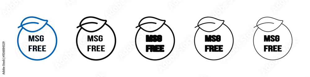 Poster Msg free icon Outline vector logo for web ui
