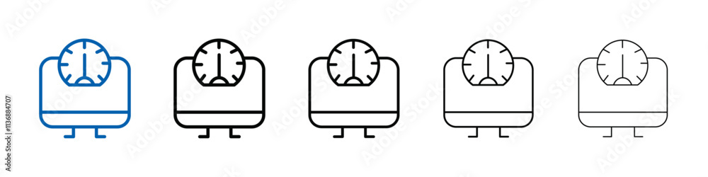 Poster Network speed test icon Outline vector logo for web ui