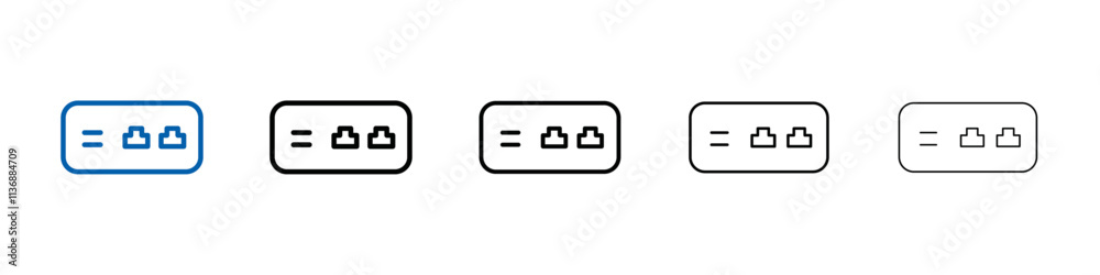 Poster network switch icon outline vector logo for web ui