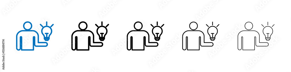 Poster new product icon outline vector logo for web ui