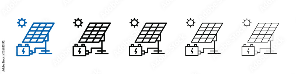 Poster Off the Grid icon Outline vector logo for web ui