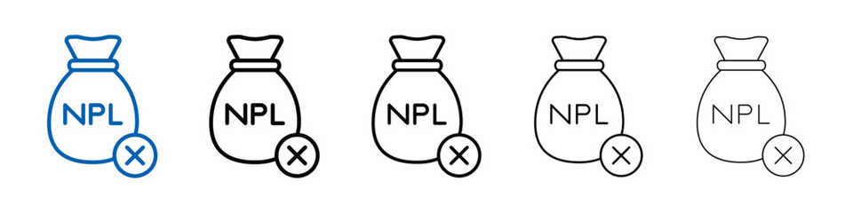 NPL icon Outline vector logo for web ui