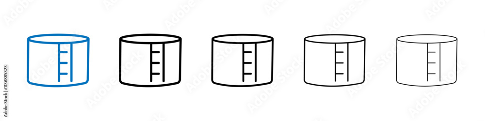 Poster oil storage icon outline vector logo for web ui