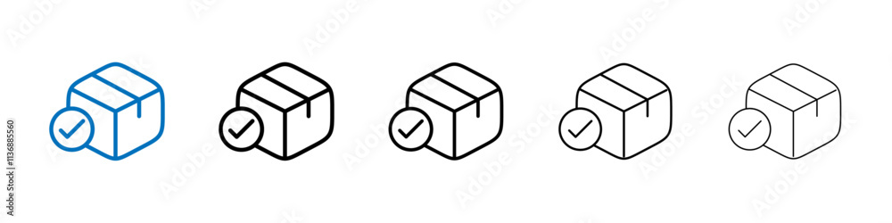 Poster Order receive icon Outline vector logo for web ui