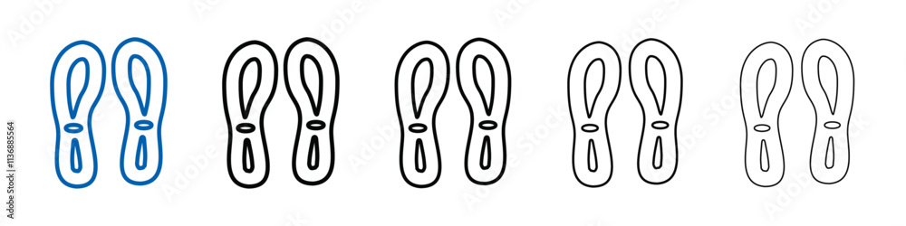Poster orthopedic insoles icon outline vector logo for web ui