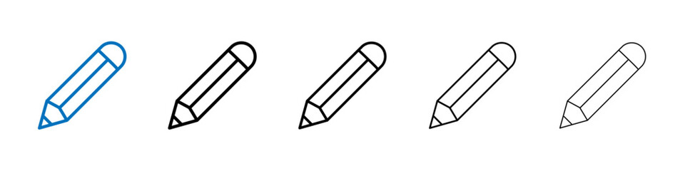 Pencil icon Outline vector logo for web ui