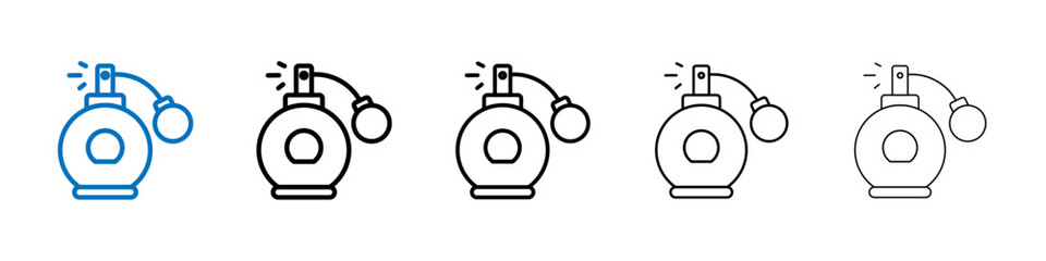 Perfume bottle icon Outline vector logo for web ui