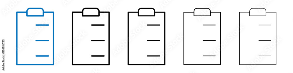 Poster planning icon outline vector logo for web ui