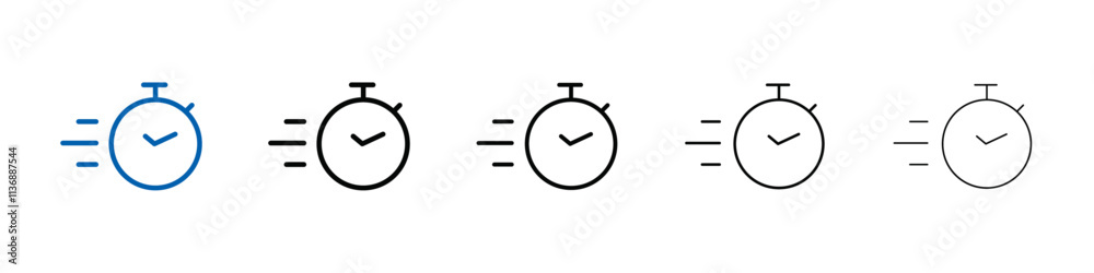 Aufkleber quick response icon outline vector logo for web ui
