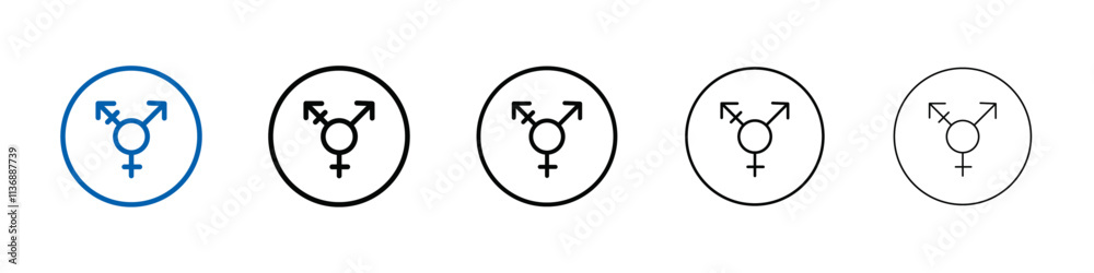 Aufkleber rainbow lgbt flag icon outline vector logo for web ui