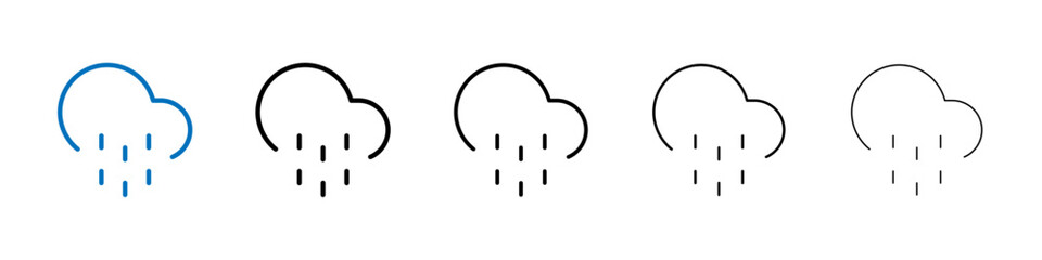 Rainy icon Outline vector logo for web ui