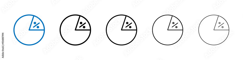 Aufkleber Ratio icon Outline vector logo for web ui