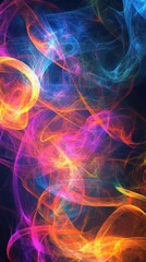 Vibrant Abstract Wallpaper with Bold Shapes.