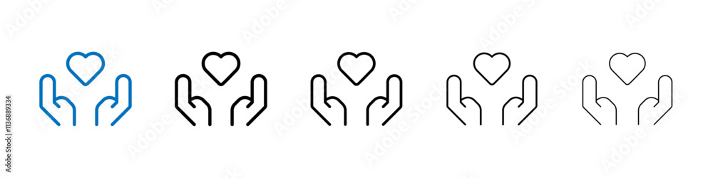 Poster Selfcare icon Outline vector logo for web ui