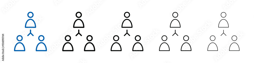 Poster stakeholders icon Outline vector logo for web ui