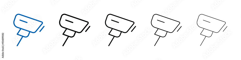 Poster surveillance icon Outline vector logo for web ui