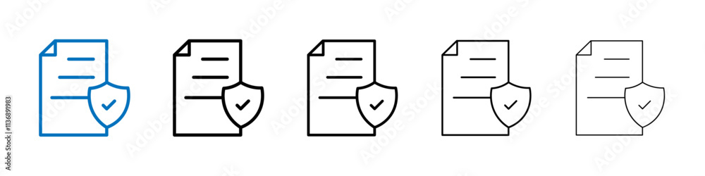 Poster Terms and Conditions Icon Outline vector logo for web ui