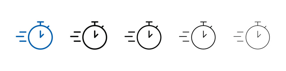 testing time icon Outline vector logo for web ui
