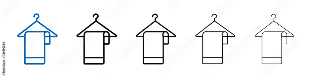 Poster towel icon Outline vector logo for web ui