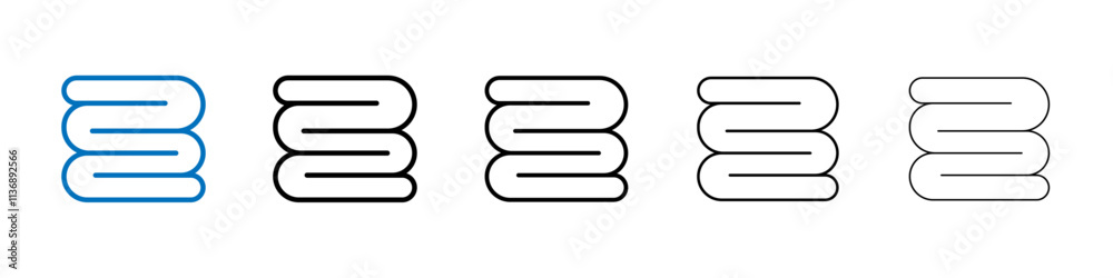 Poster towels icon Outline vector logo for web ui
