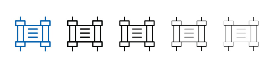 Torah icon Outline vector logo for web ui