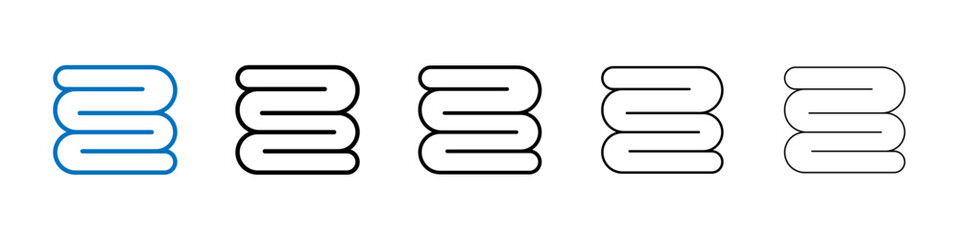 Obraz premium towels icon Outline vector logo for web ui