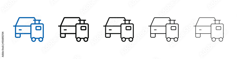 Aufkleber transfer icon outline vector logo for web ui