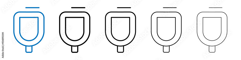 Poster urinal icon outline vector logo for web ui