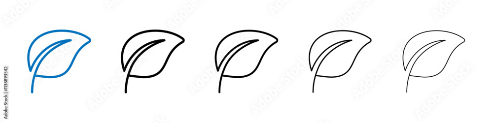 Poster Vegan icon Outline vector logo for web ui